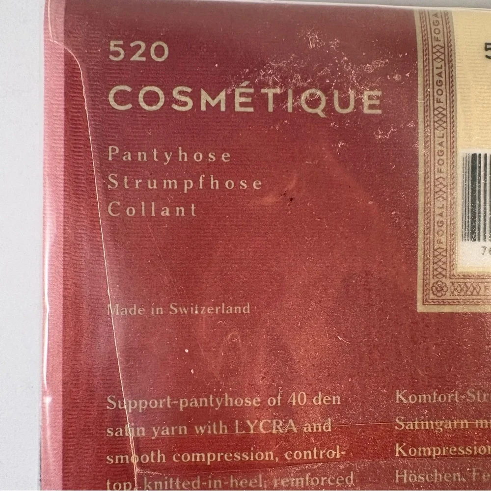 New Fogal Cosmetique 520 Women's Pantyhose Sz Small Gris Gray‎ Career Dress